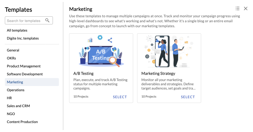 screenshot of Nimble Enterprise